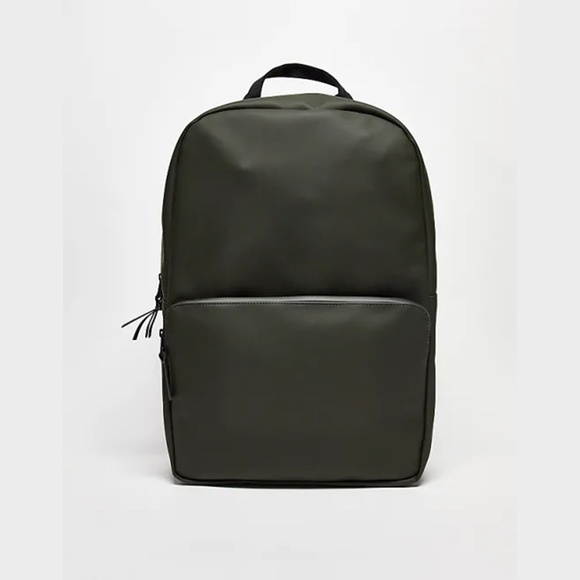 RAINS | Waterproof Minimalist Functional 1284 Field Backpack in Hunter Green - Picture 2 of 15